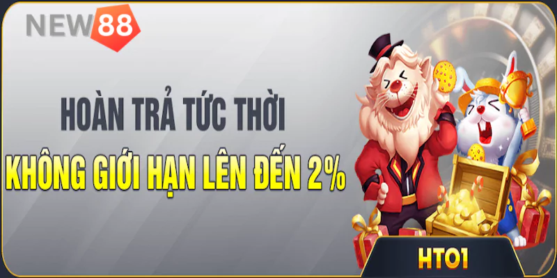 Khuyến mãi Hoàn trả 2% khi tham gia game bài New88