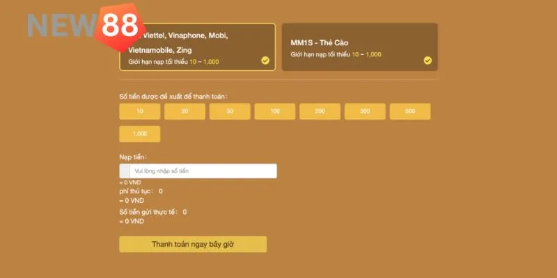 Nạp tiền Hướng dẫn nạp tiền qua thẻ cào điện thoại tiện ích