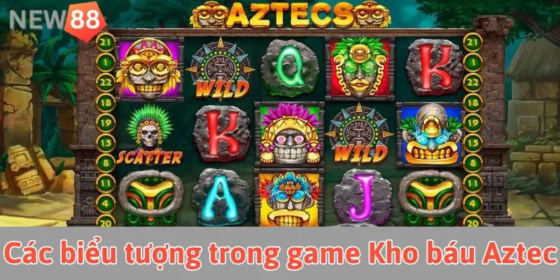 Game Nổ Hũ Kho Báu Aztec: Cuộc Phiêu Lưu Đầy Thú Vị Các biểu tượng trong game nổ hũ Kho báu Aztec