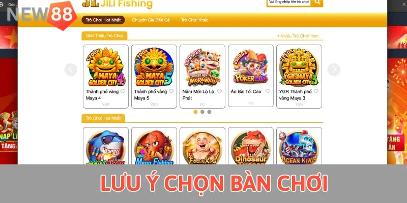 Bắn Cá Long Vương - Bí Quyết Hái Ra Tiền Trong Tíc Tắc Lưu ý chọn bàn chơi