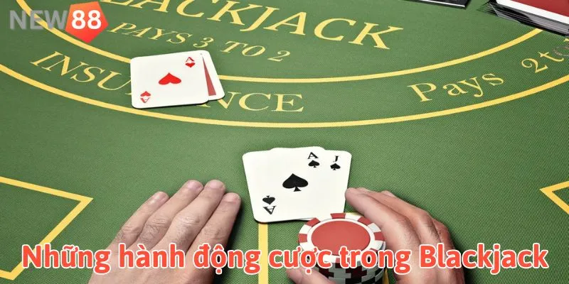 Cách Chơi Blackjack: Luật Chơi Và Chiến Thuật Thắng Lớn Những hành động cược trong game bài Blackjack