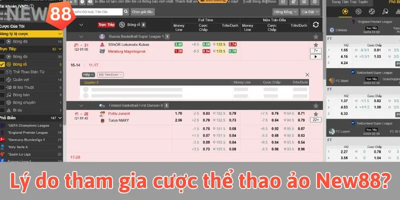 Cược Thể Thao Ảo New88: Trải Nghiệm Cá Cược Đỉnh Cao Tại sao bạn nên tham gia cược thể thao ảo New88?